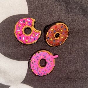 3 Donut Croc Charms